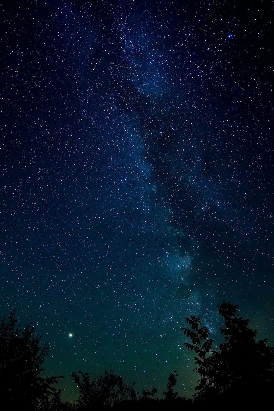 night landscape photography stars