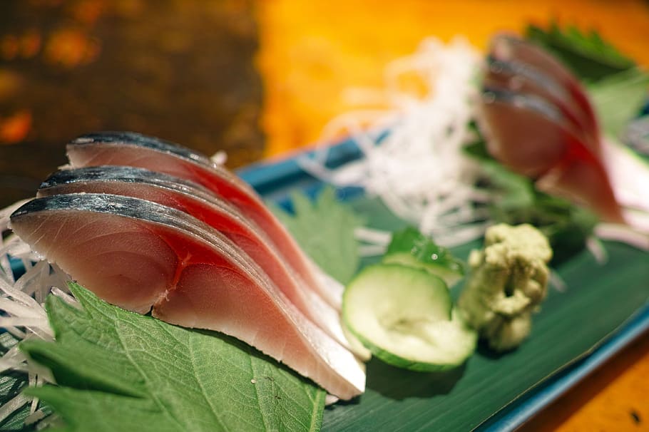 japanese food, japan food, tavern, restaurant, cuisine, food, diet, sashimi, fish, mackerel