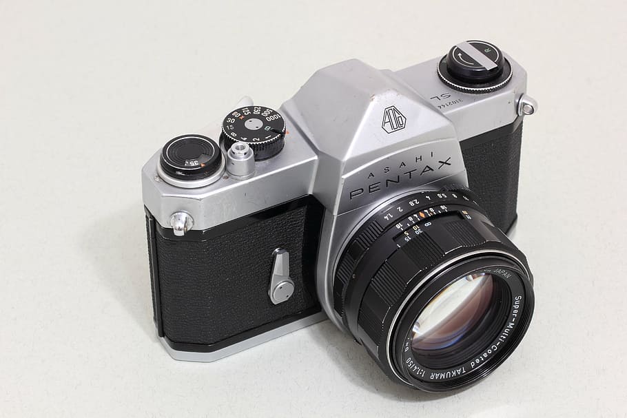 asahi, pentax, optical, japan, slr, 35mm, film camera, takumar, lens, reflex