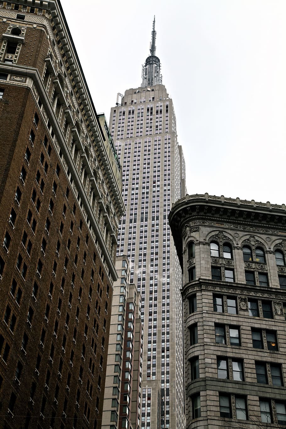 Empire State Building, nuevo, York, Flatiron, edificios, Nueva York, Manhattan, histórico, hito, rascacielos