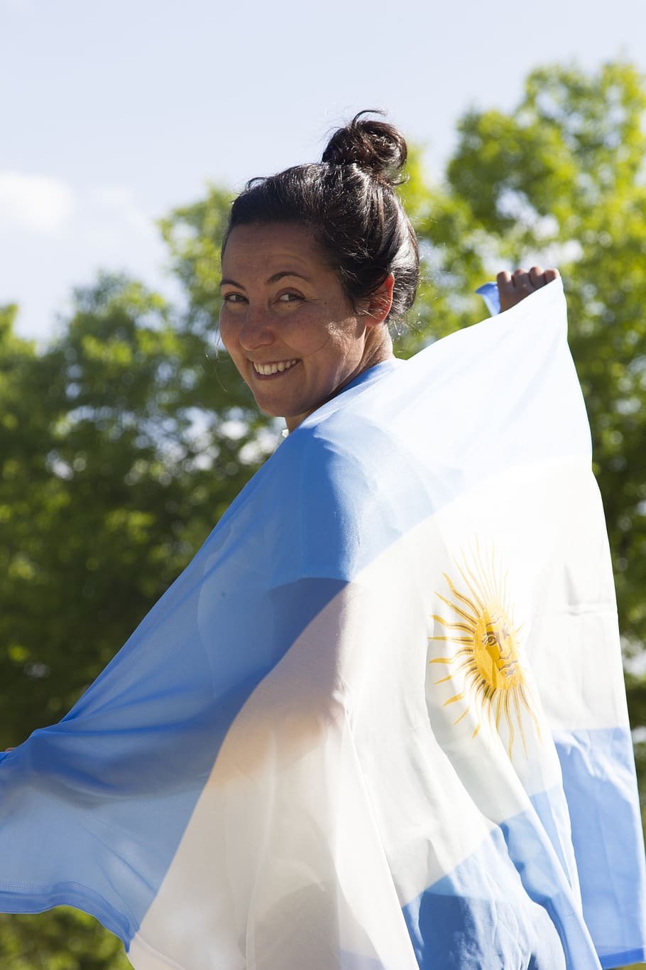 orgulho, bandeira argentina, bandeira, celeste, nacional, sol, nação, país, flamejante, branco