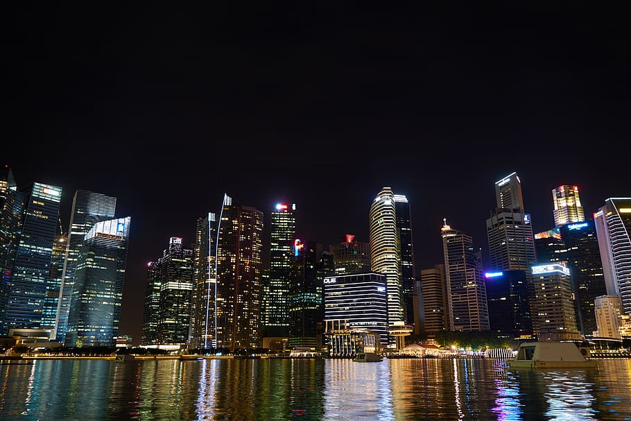 Singapore, City, Skyscraper, Travel, singapore, city, architecture, asian, beautiful, building, great