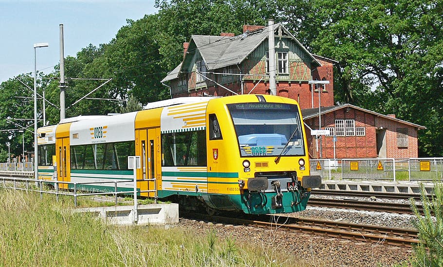railway, regional traffic, regio shuttle, railway station, jasnitz, private railway, odeg, east german railway company, rail traffic, regional train