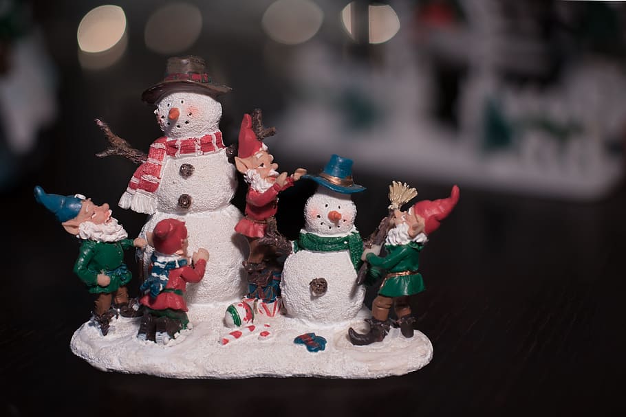 navidad, exhibidor, muñeco de nieve, juguete, celebración, feriado, decoración navideña, decoración, árbol de navidad, figurilla