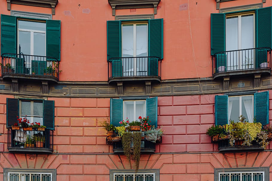 Italia, Napoli, Europa, ciudad, viaje, Nápoles, arquitectura, exterior del edificio, estructura construida, ventana