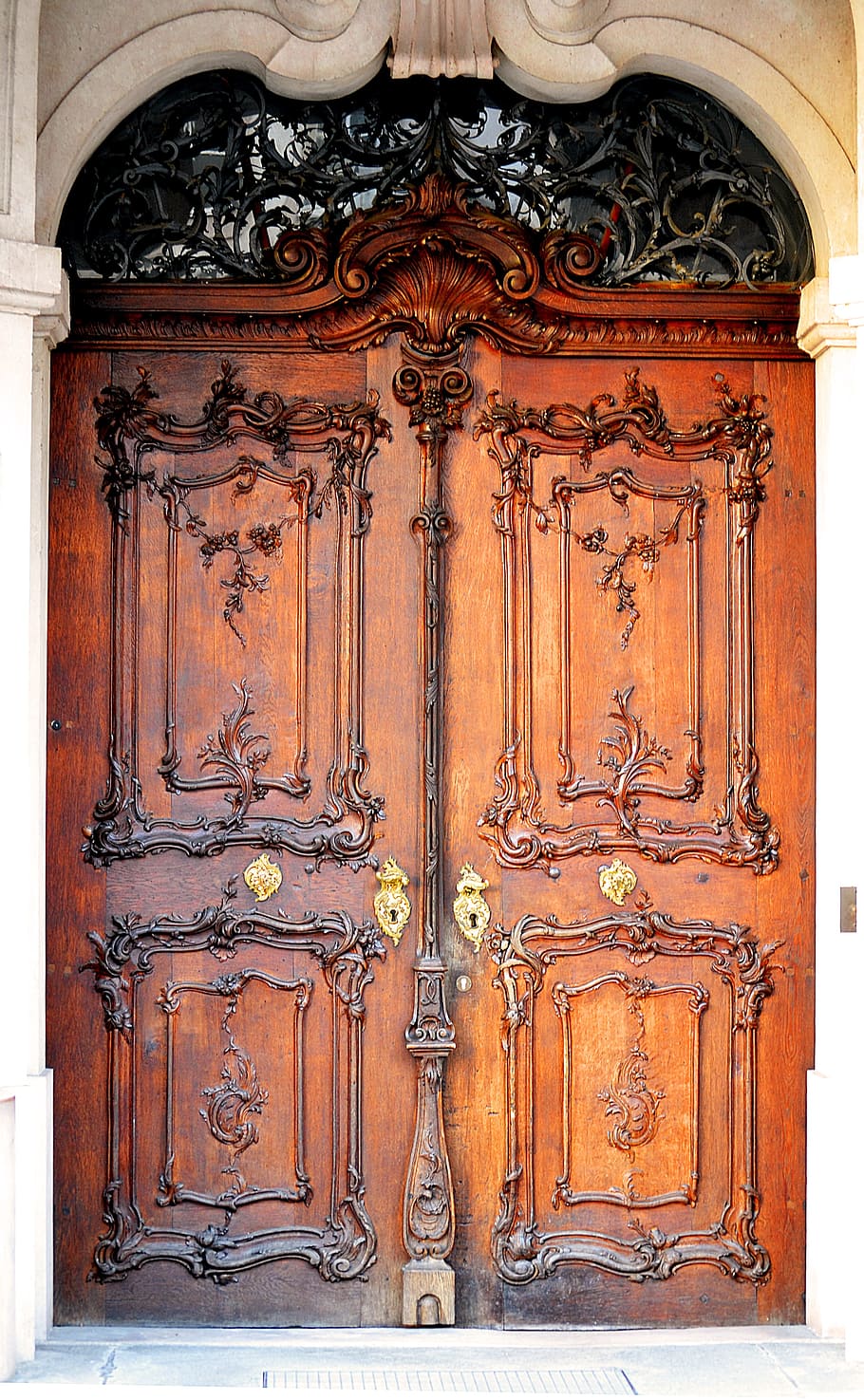 Pintu, Kayu, Masukan, Tua, pintu tua, pintu masuk rumah, pintu depan, portal, terbuka, coklat
