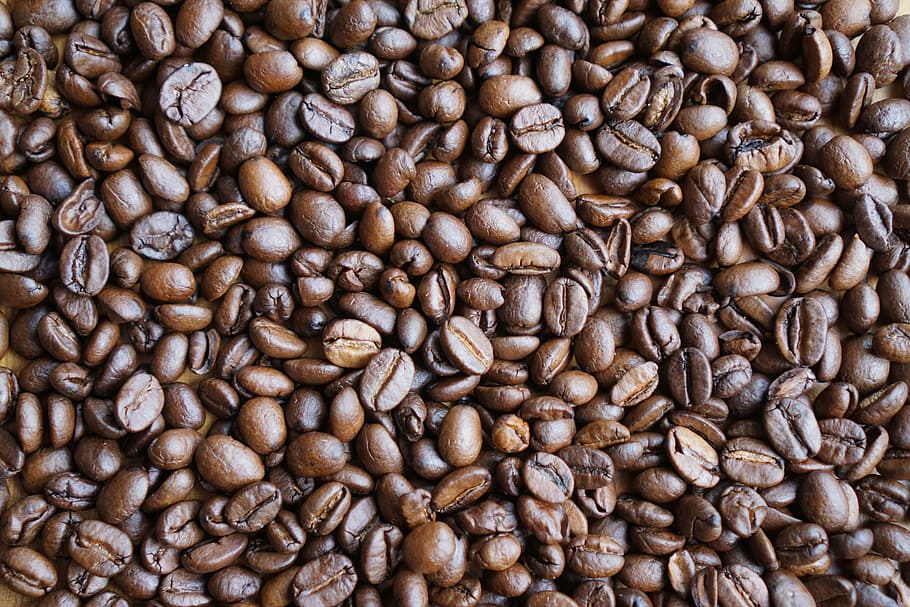 foto, biji kopi, kopi, biji-bijian, segar, aroma, berbagai kopi, kafein, arabika, closeup
