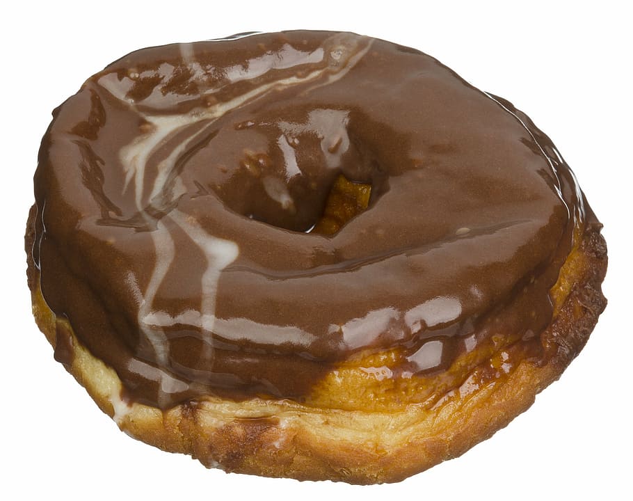 Ilustración de donut de chocolate, pastel, pastelería, dulce, azúcar, insalubre, alimentos, grasa, dieta, deliciosa