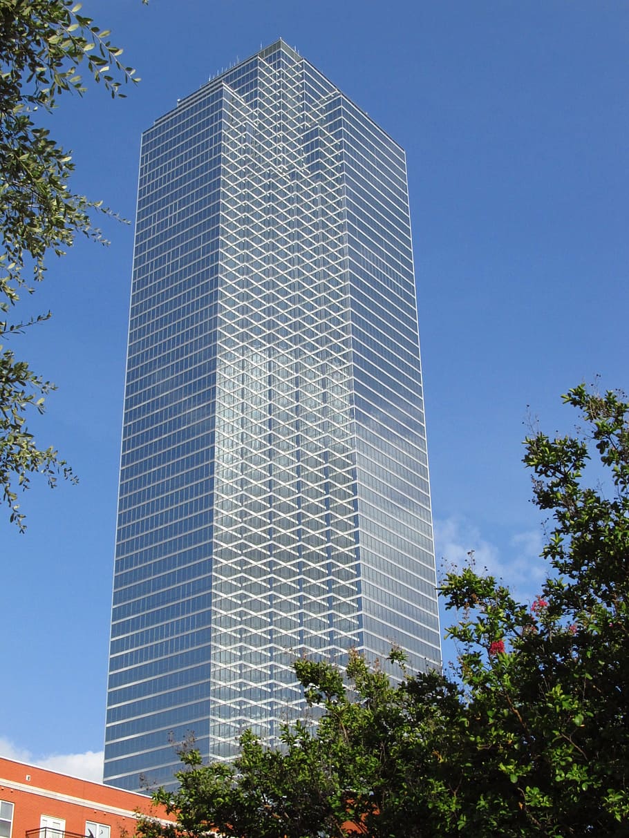 dallas, buildings, downtown, office buildings, glass facade, architecture, texas, urban, office, skyscraper