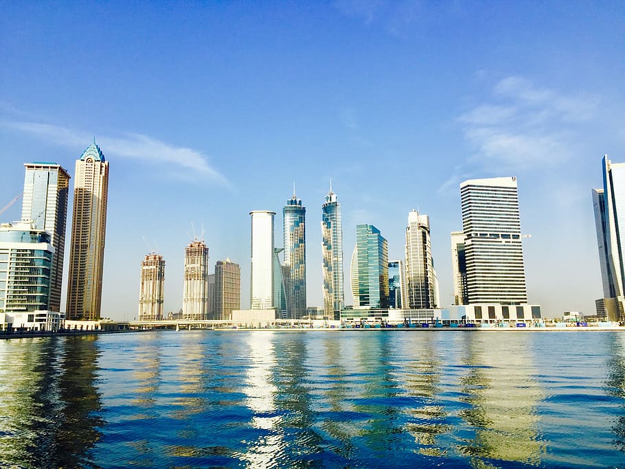 dubai, canal, uae, skyscraper, united Arab Emirates, architecture, cityscape, urban Skyline, arabia, modern