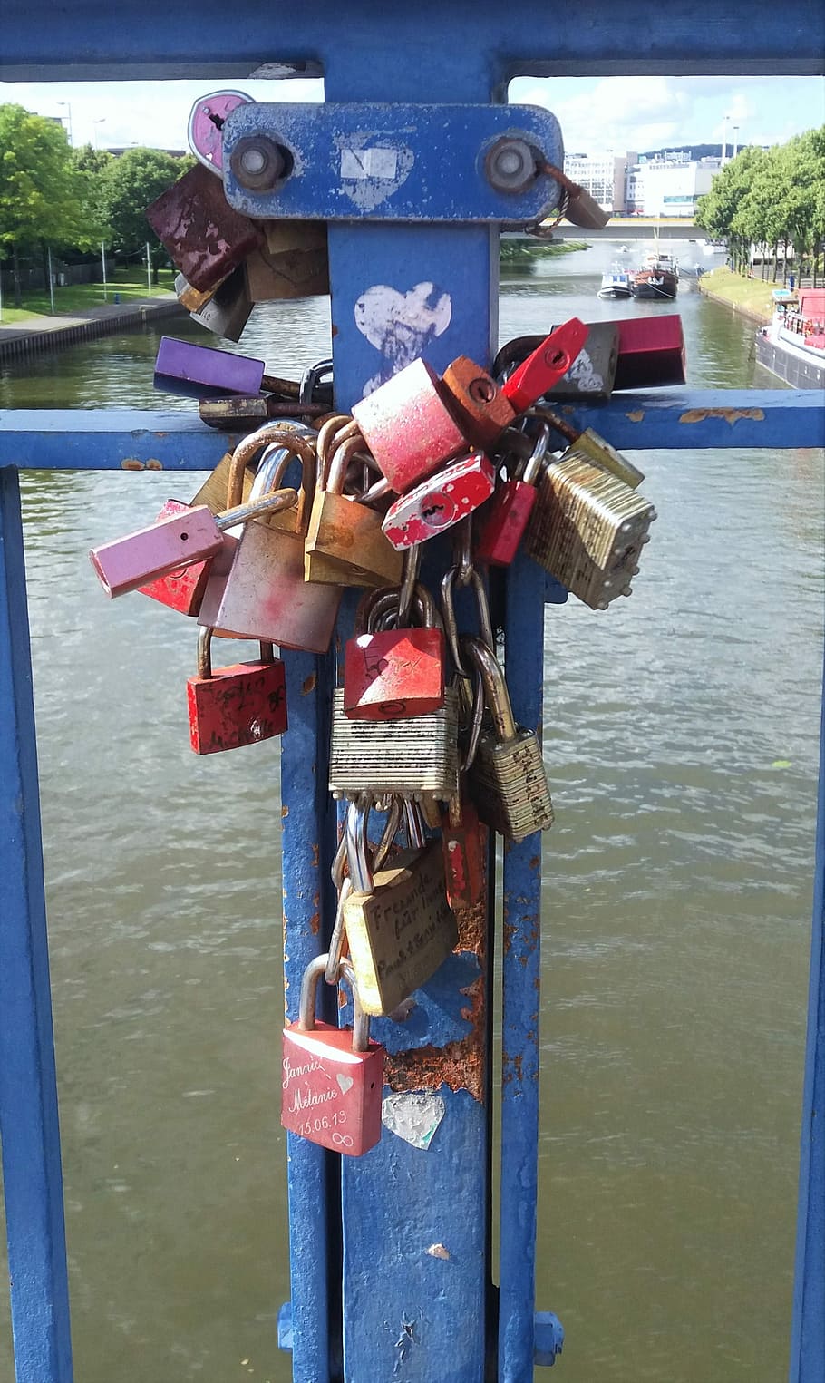 Saarbrücken, Love, Lock, City, Bridge, love, lock, city, bridge, padlock, obligation, love lock