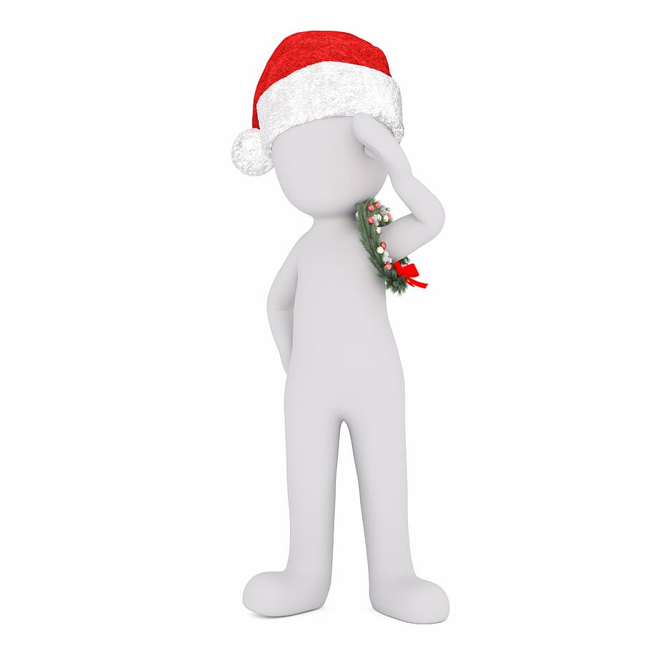 christmas, christmas wreath, christmas decorations, christmas decoration, santa hat, full body, festive decorations, advent, x mas, xmas