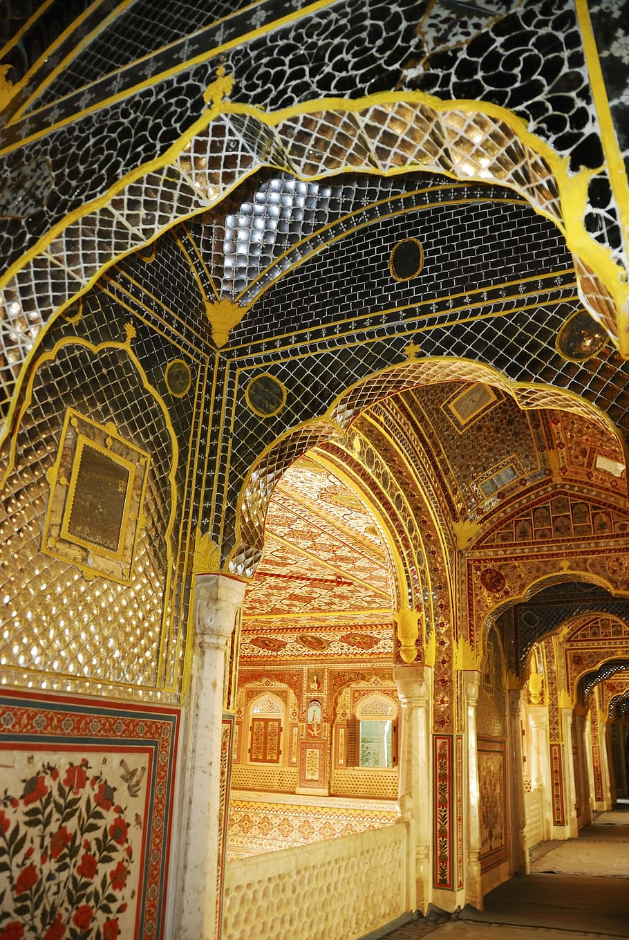 India, Asia, Rajasthan, viajes, palacio, este, arquitectura, arco, destinos de viaje, ornamentados