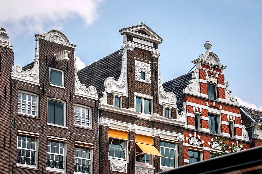 netherlands, house, amsterdam, architecture, holland, building, facade, building exterior, built structure, window