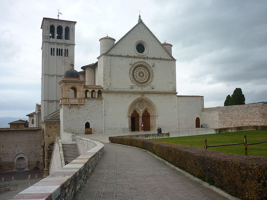assisi, umbria, basilica, st francis of assisi, built structure, architecture, building exterior, religion, place of worship, spirituality