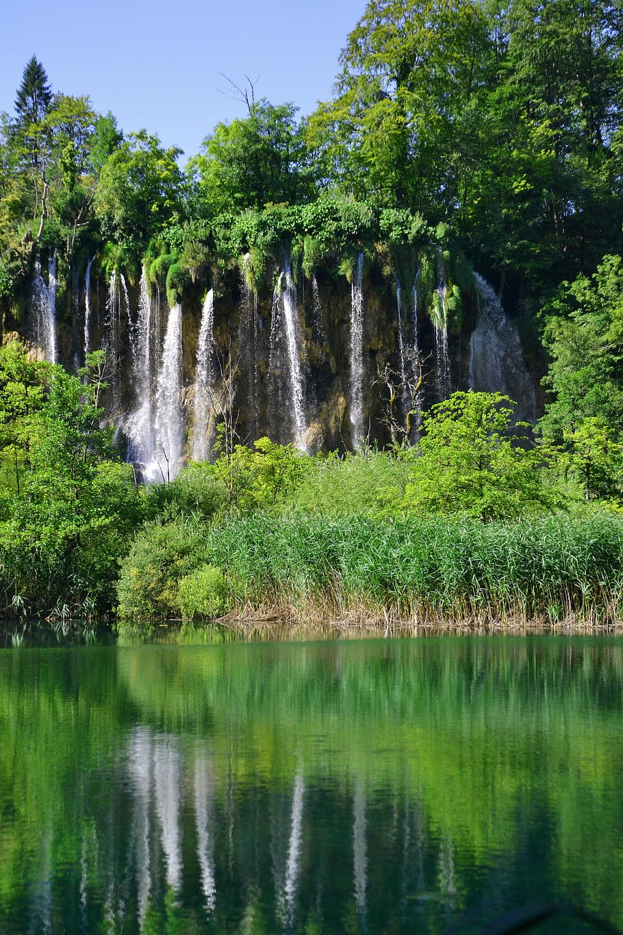 Plitvice, Waterfall, World Heritage, croatia, plitvice lakes, clear water, lake, nature, landscape, idyllic