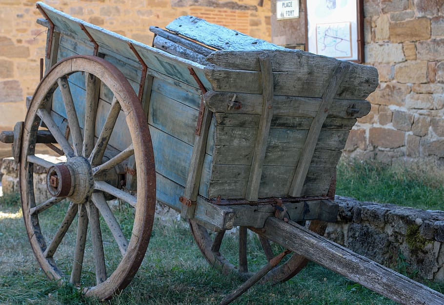 Wheelbarrow Wood Cart Wheel Rustic, Old Wooden Cart Wheels