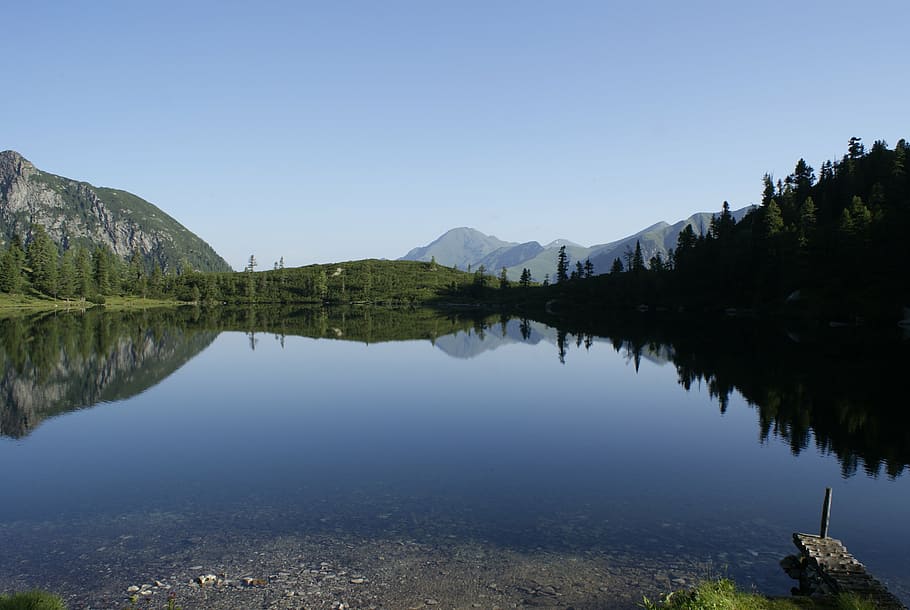 reed lake, gastein, badgastein, salzburg, bergsee, hiking, alpine lake, austria, nature, idyll