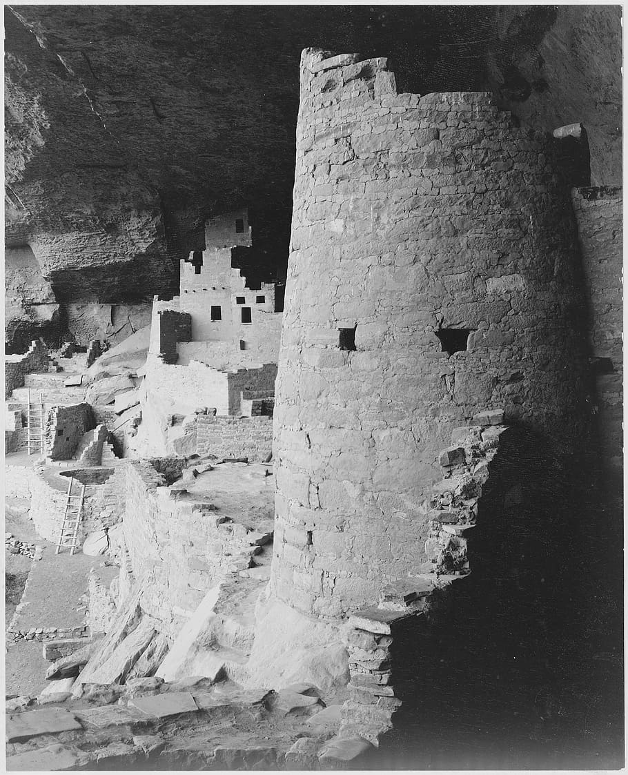 mesa verde, national, park, Mesa Verde National Park, California, 1930s, cliff palace, ruins, remains, old