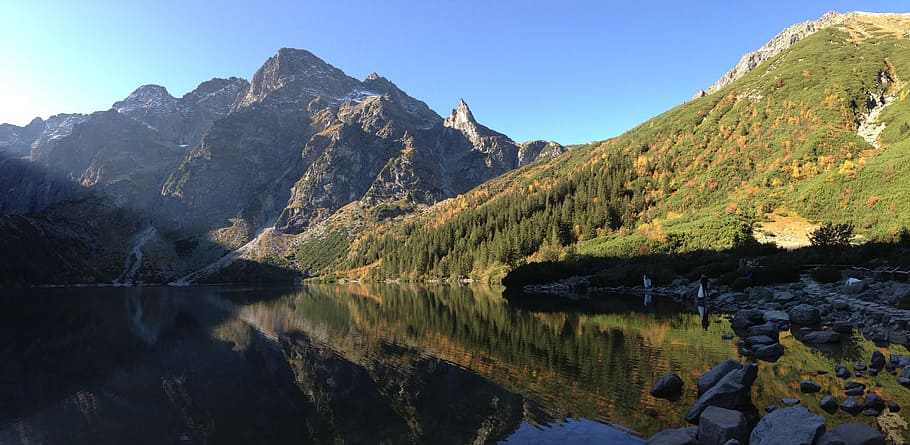 tatry, montañas, morskie oko, los altos tatras, paisaje, naturaleza, polonia, la belleza de las montañas, otoño, agua