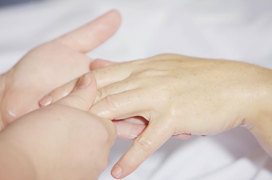 человеческие пальцы, массаж рук, лечение, палец, держать, рука, запястье, практический, помощь, руки