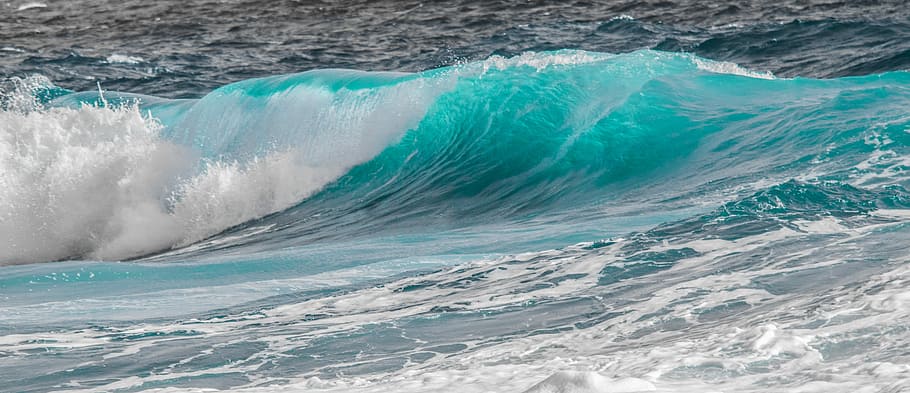 foto de timelapse, ondas da praia, dia, água, mar, surfar, natureza, turquesa, onda, oceano