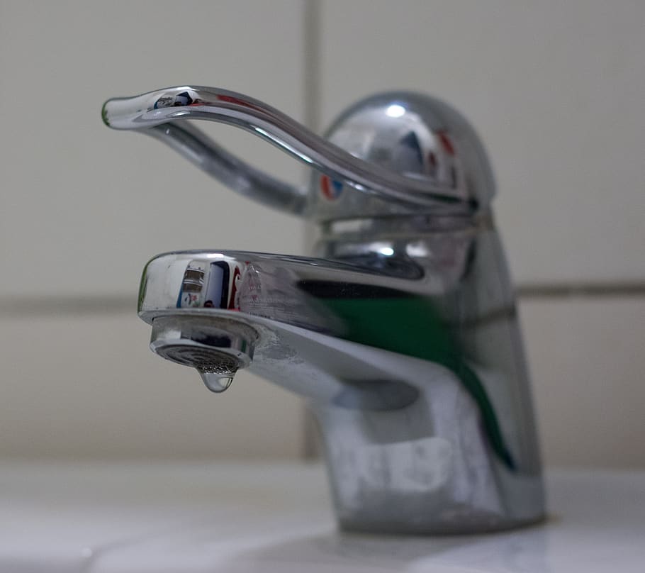 tap, water, bathroom faucet, dripping tap, indoors, close-up, metal, faucet, domestic room, hygiene