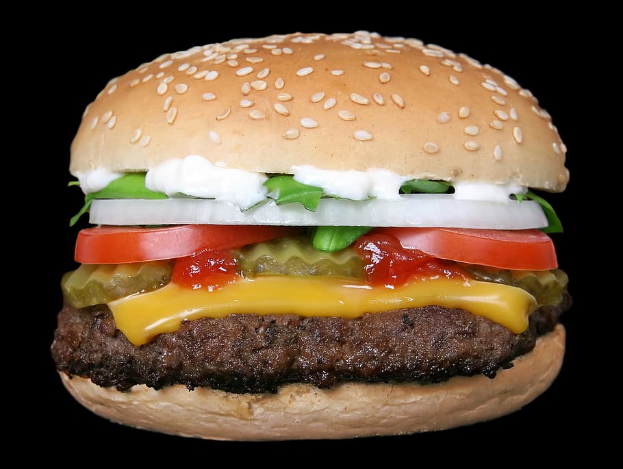 cheese hamburger, tomato, onion, abstract, barbeque, bbq, beauty, beef, bread, bun
