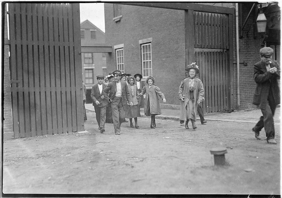 Hebat, jatuh, baru, hampshire, 1909, Pekerja anak, Great Falls, Manufaktur, Somersworth, New Hampshire