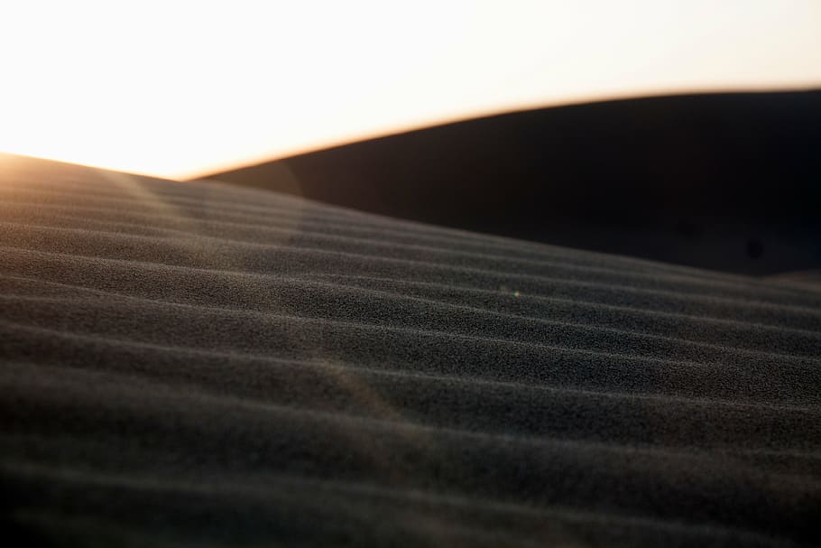 areia cinza, areia, montanha, paisagem, luz solar, céu, ninguém, natureza, agricultura, ao ar livre