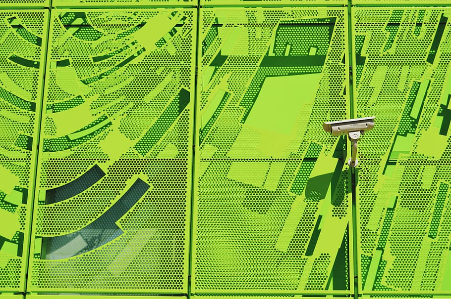 untitled, green, wall, abstract, cctv, camera, security, illustration, green color, pattern