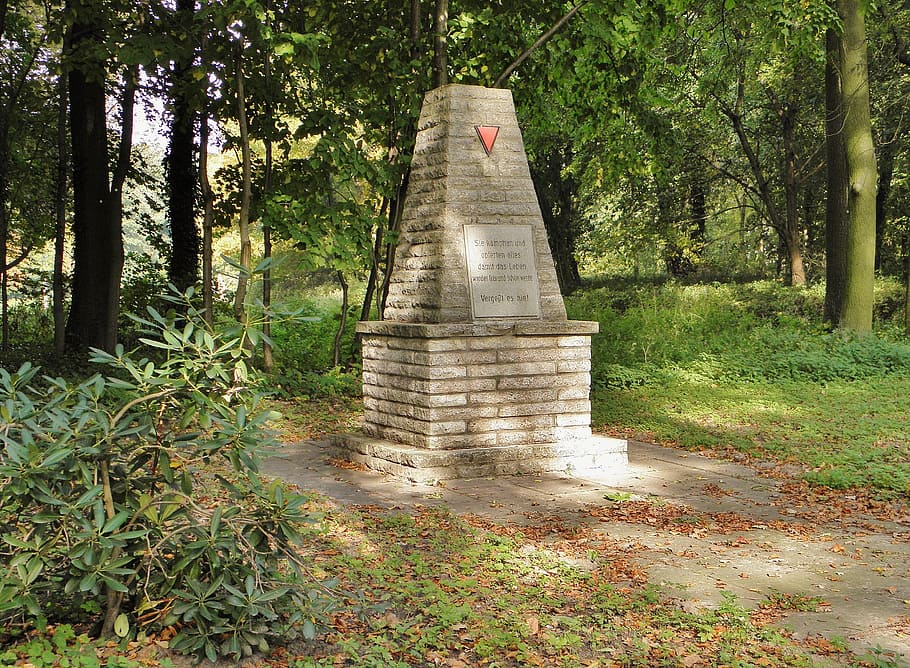 monument, war, memorial to victims of fascism, world war, victims, fallen, fellow citizens, brandenburg, tree, plant