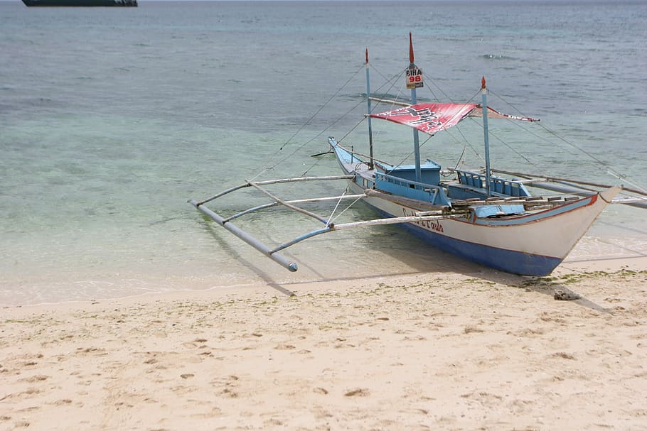 Boracay Beach, Sea, Sunset, beach, whet is the only boat, republic of the philippines, island, waves, nautical vessel, sand