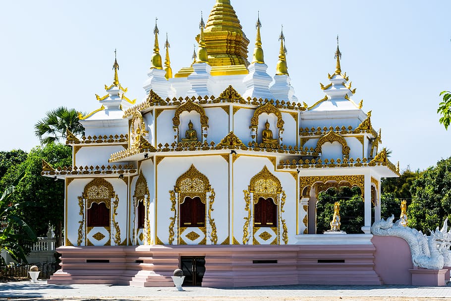 kompleks candi, kuil, thailand utara, arsitektur, agama, struktur yang dibangun, kepercayaan, tempat beribadah, eksterior bangunan, kerohanian