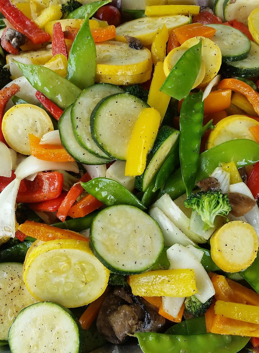 sliced vegetables salad, vegetables, food, healthy, salad, vegetable, healthy eating, food and drink, freshness, wellbeing