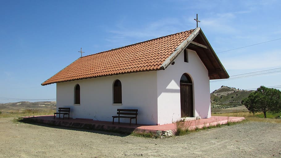 Cyprus, Avdellero, Chapel, ayios ioannis, architecture, orthodox, house, built structure, building exterior, rural scene