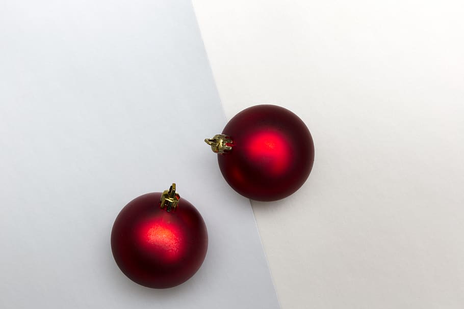 christmas, baubles, background, red, balls, holiday, festive, cheer, merry, joy
