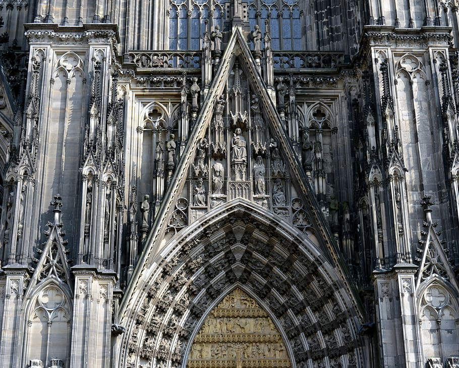 dom, cologne cathedral, landmark, church, christianity, faith, catholics, old town, perspective, cologne