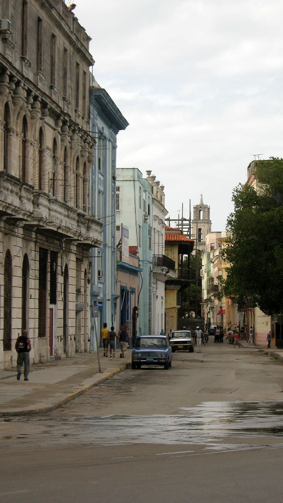buildings, havana, Street, Havana, Cuba, Cuba, photos, public domain, sky, architecture, urban Scene