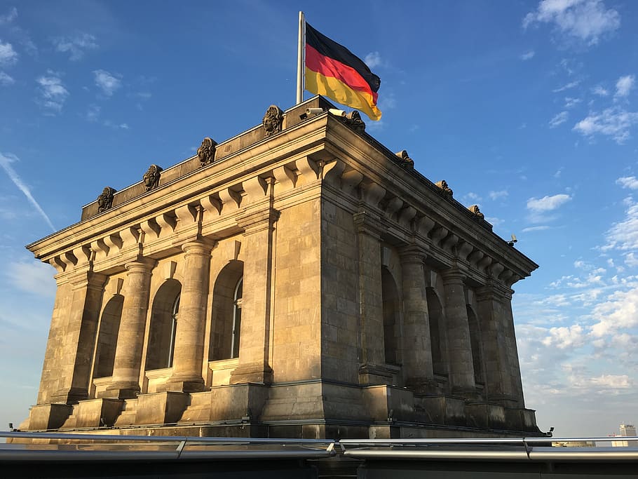 法的, 建物, ベルリン, ドイツ, 法的建物, 建築, フラグ, 有名な場所, 記念碑, 歴史