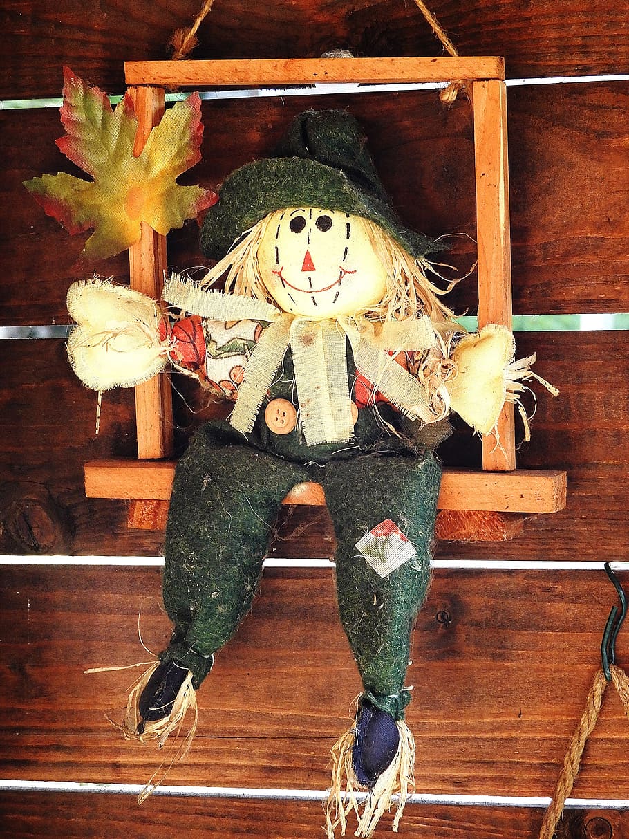 scarecrow, decoration, pop, straw, deter, scare, fear, embellishment, decorative element, decorations