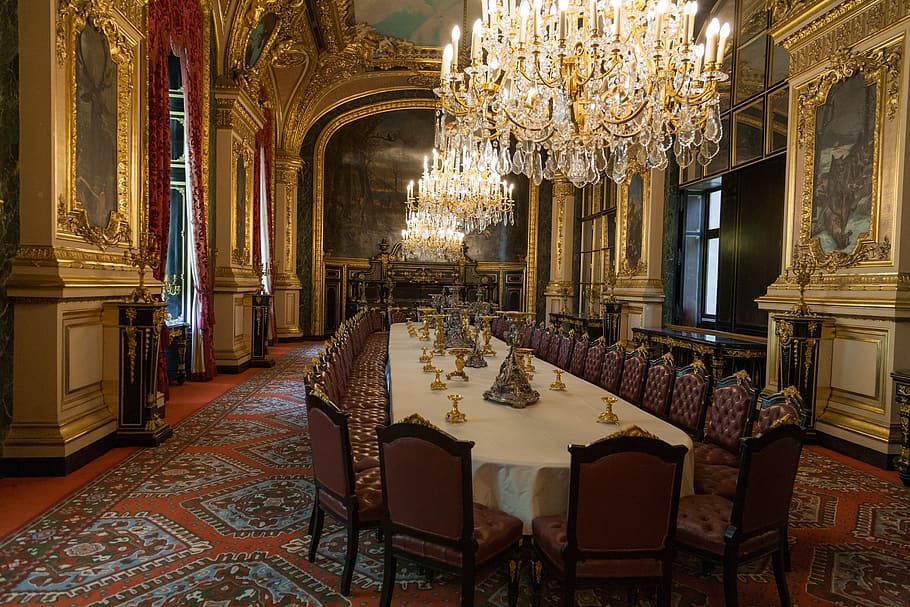 louvre, museum, napoleon iii, paris, france, art, wealth, architecture, indoors, luxury