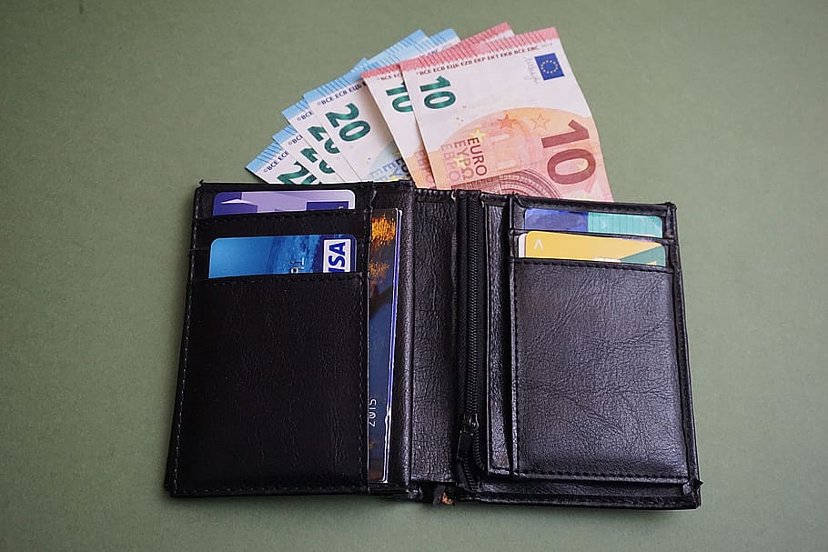 billetera, dinero, boletos, europa, negocios, eur, finanzas, comercio, pago, banque