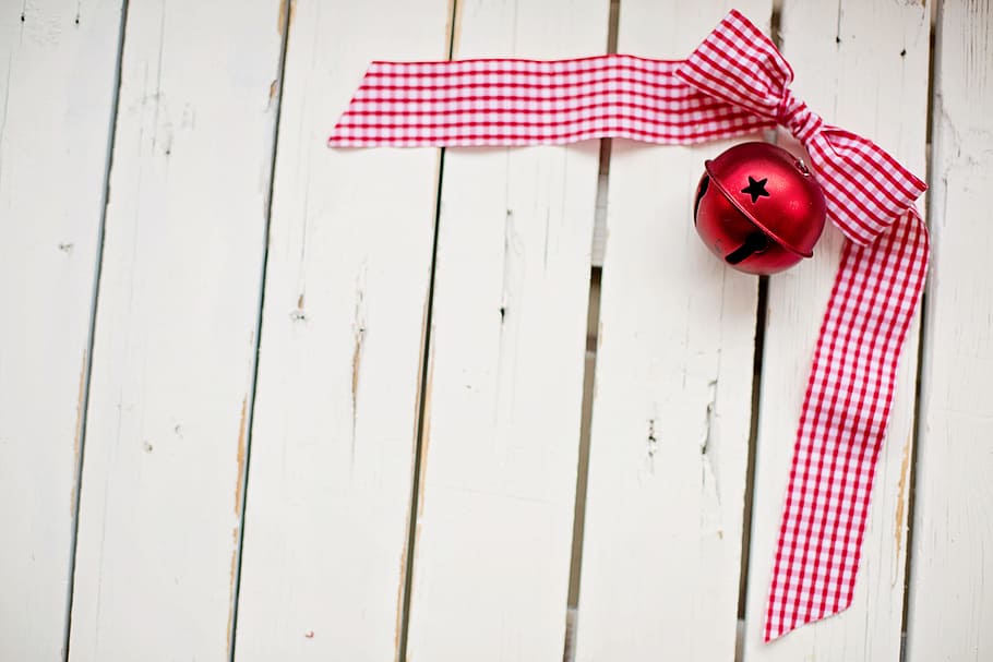 red, white, gingham ribbon, christmas, red ribbon, text space, white space, border, frame, background