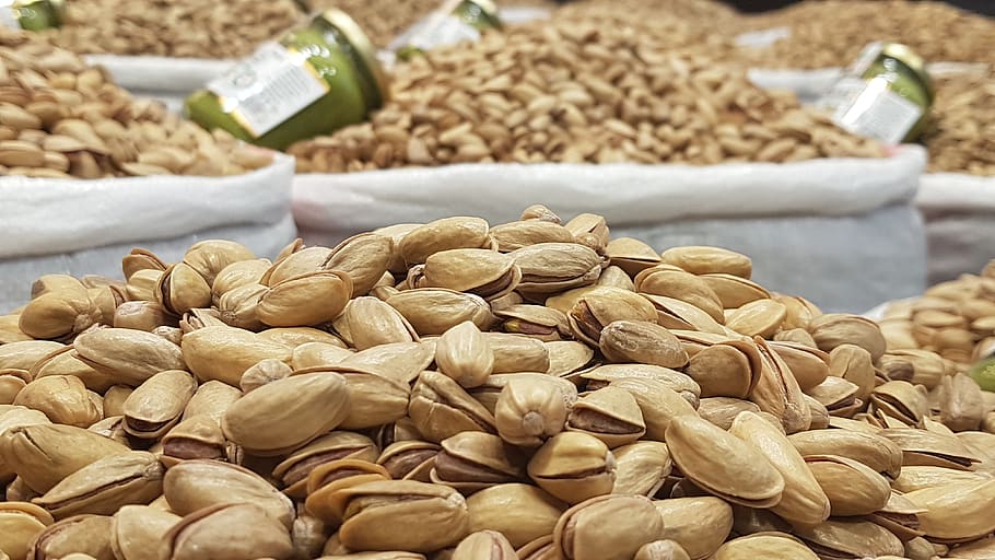pistachio, peanut, pistachios, nuts, ate, food and drink, food, large group of objects, healthy eating, freshness