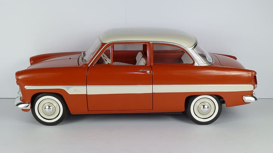 Ford, 12m, 1959, sedán, 1x18, modelo de coche, revell, modo de transporte, transporte, automóvil