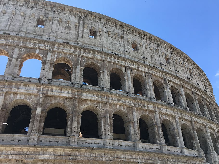 colosseum, colloseum, antiquity, famous, landmark, italy, italian, colosseo, rome, unesco