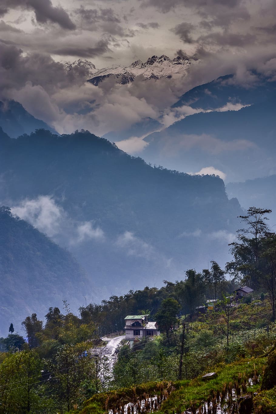 travel, sikkim, gangtok, india, mountain, holiday, outdoor, kangchenjunga, landscape, cloud - sky