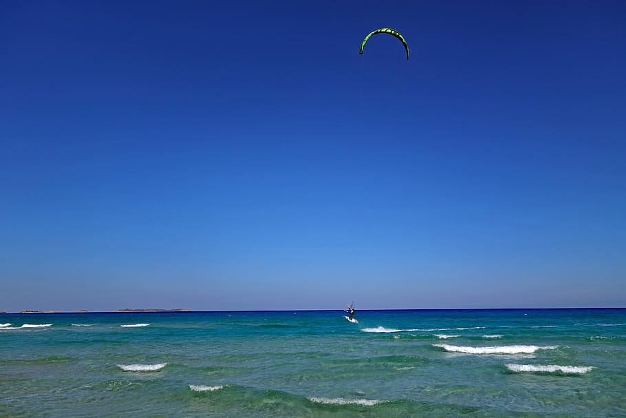 sardinia, kite surfing, kitesurfer, villasimius, mediterania, di tepi laut, olahraga, laut, langit, petualangan