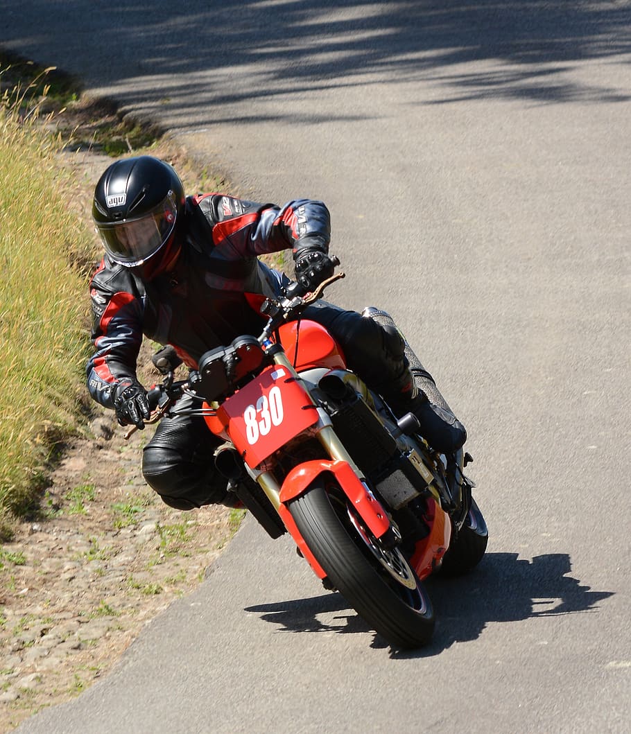 motorbike, hillclimb, speed, motorsport, racing, drive, action, road, corner, fast